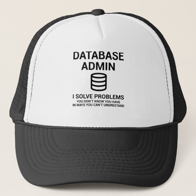DBA Database Admin Trucker Hat (Front)