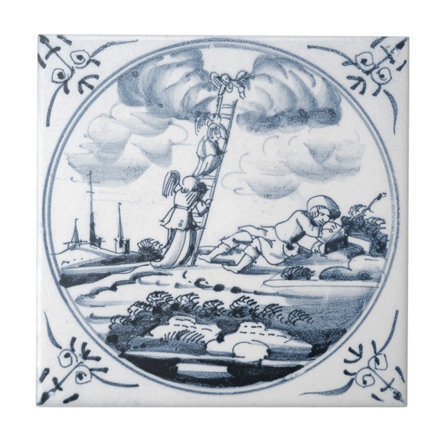 DBT11 Delft Biblical Design Ceramic Tile (Front)