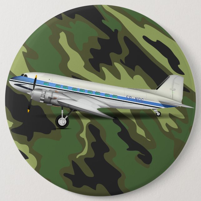 DC-3 6 INCH ROUND BUTTON (Front)