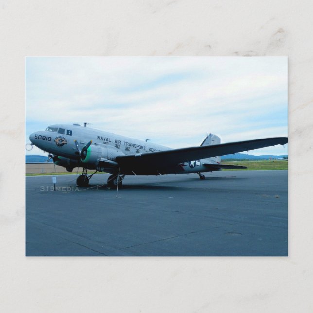 DC-3 Aircraft Postcard (Front)