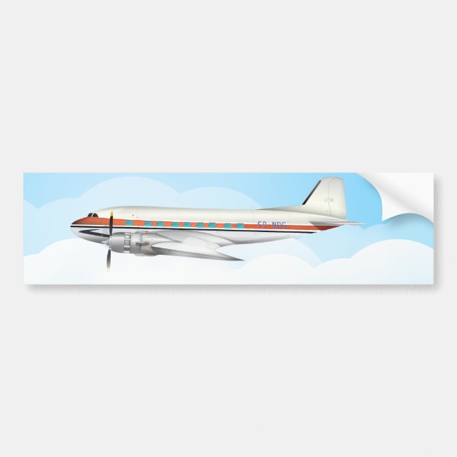 DC-3 BUMPER STICKER (Front)