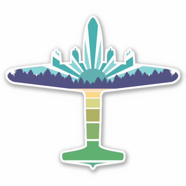 dc 6 airliner sunset (Front)