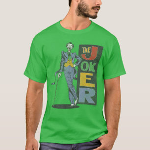 DC Comics Batman The Joker Smiling Vintage Style D T-Shirt