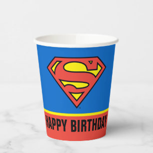 DC Comics   Superman Classic Logo - Birthday Paper Cups