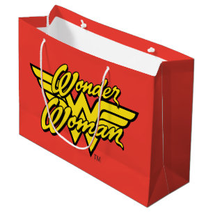 DC Comics Wonder Woman Logo Happy Birthday Large Gift Bag