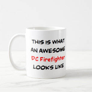 dc firefighter, awesome coffee mug
