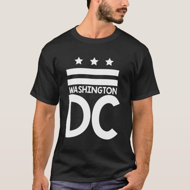 Dc Flag Washington Dc T-Shirt (Front)