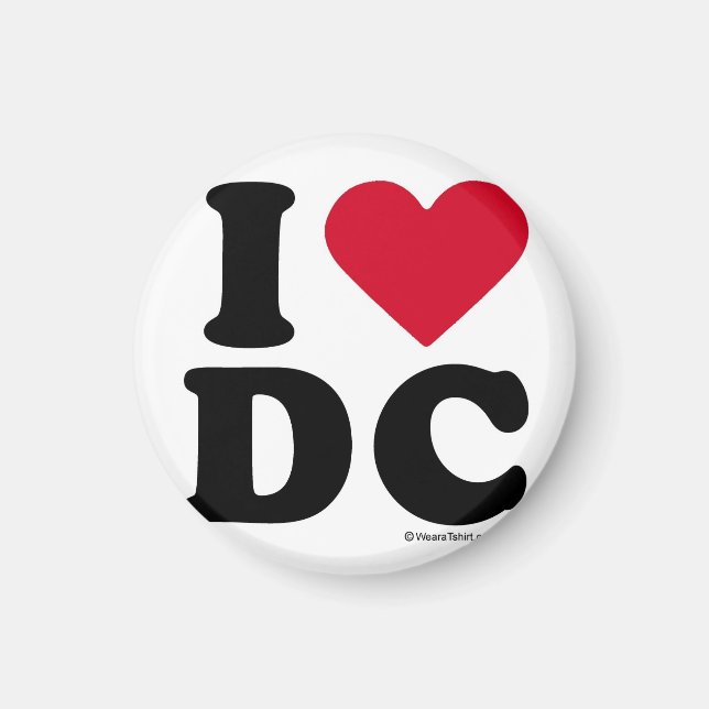 DC - I LOVE DC MAGNET (Front)