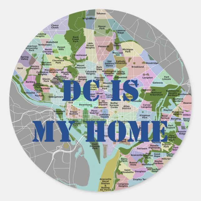 DC IS MY HOME Sticker (Front)