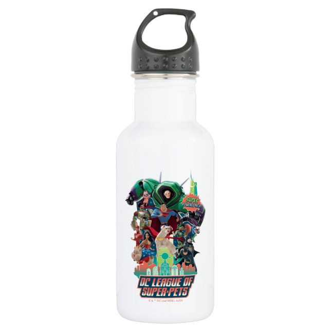 DC League of Super-Pets Battle for Metropolis 532 Ml Water Bottle (Front)