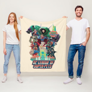 DC League of Super-Pets Battle for Metropolis Fleece Blanket
