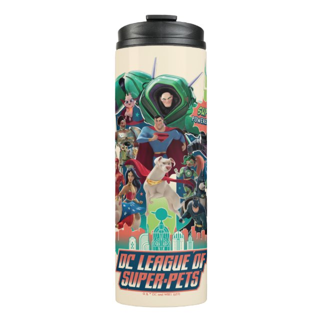 DC League of Super-Pets Battle for Metropolis Thermal Tumbler (Front)