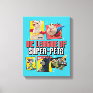 DC League of Super-Pets Character Panels Canvas Print
