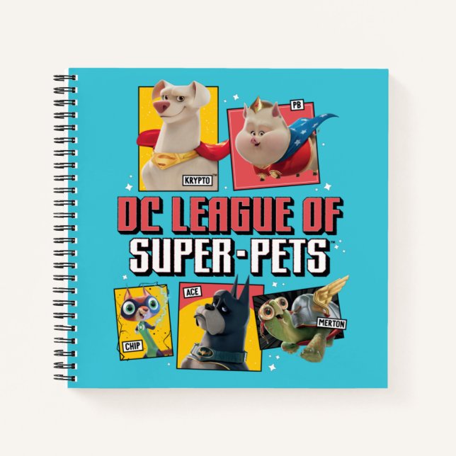 DC League of Super-Pets Character Panels Notebook (Front)