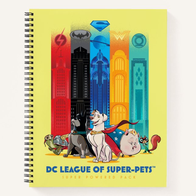 DC League of Super-Pets Metropolis Towers Notebook (Front)