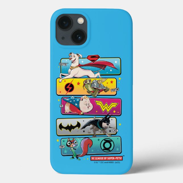 DC League of Super-Pets Panels Case-Mate iPhone Case (Back)