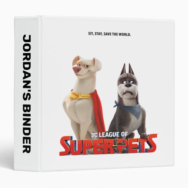 DC League of Super-Pets Theatrical Art Binder (Front/Spine)
