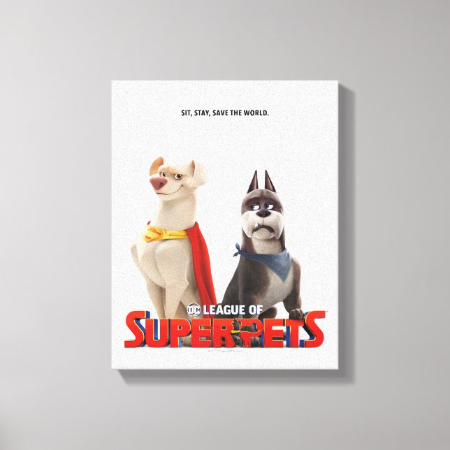 DC League of Super-Pets Theatrical Art Canvas Print (Front)