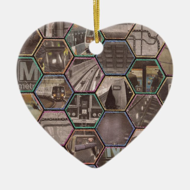 DC Metro Ceramic Ornament (Front)