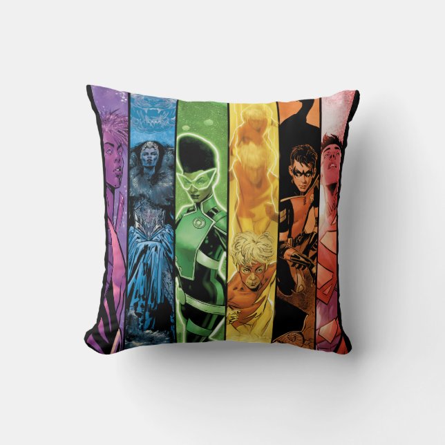 DC Pride Comic Cover 2022 Throw Pillow (Front)