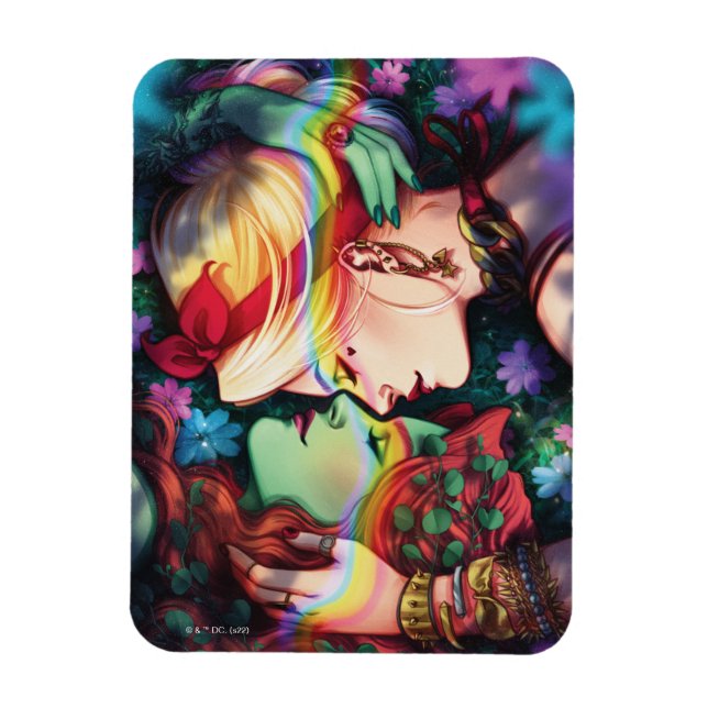 DC Pride Harley Quinn & Poison Ivy Comic Cover Magnet (Vertical)