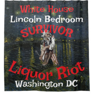 DC Riot Trump Shower Curtain 52 53 54 55 56 57 58 