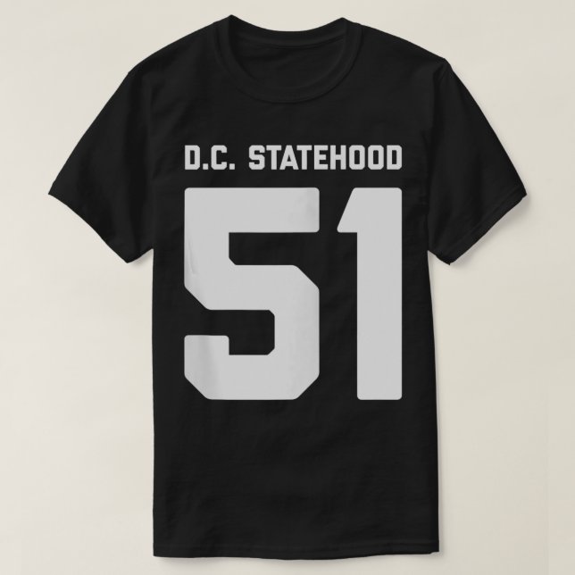 DC Statehood 51 Zip  T-Shirt (Design Front)
