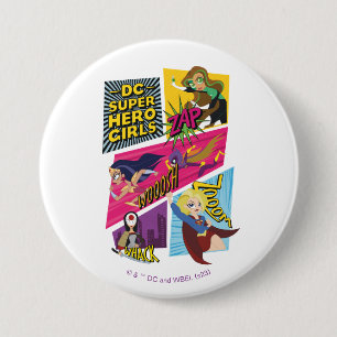 DC Super Hero Girls Action Panels 3 Inch Round Button