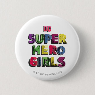 DC Super Hero Girls City Lettering 2 Inch Round Button