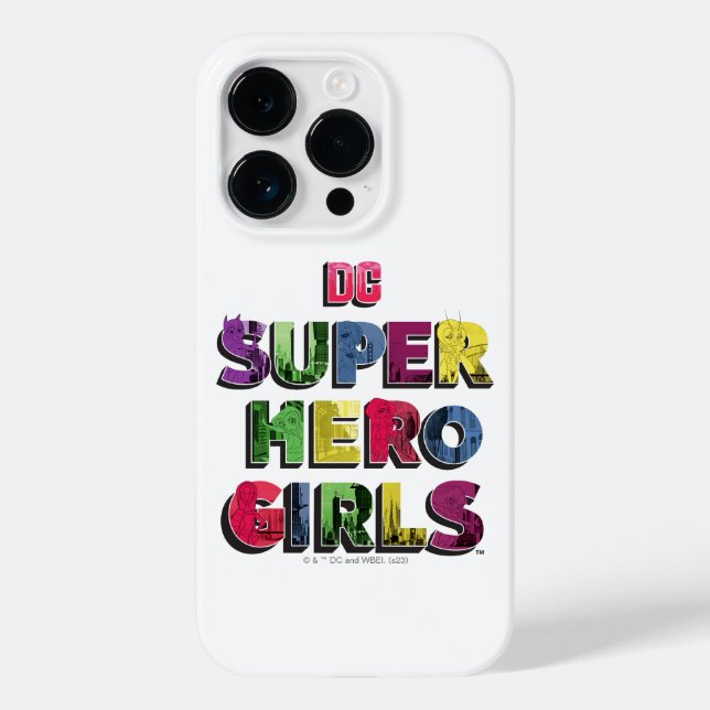 DC Super Hero Girls City Lettering Case-Mate iPhone Case (Back)