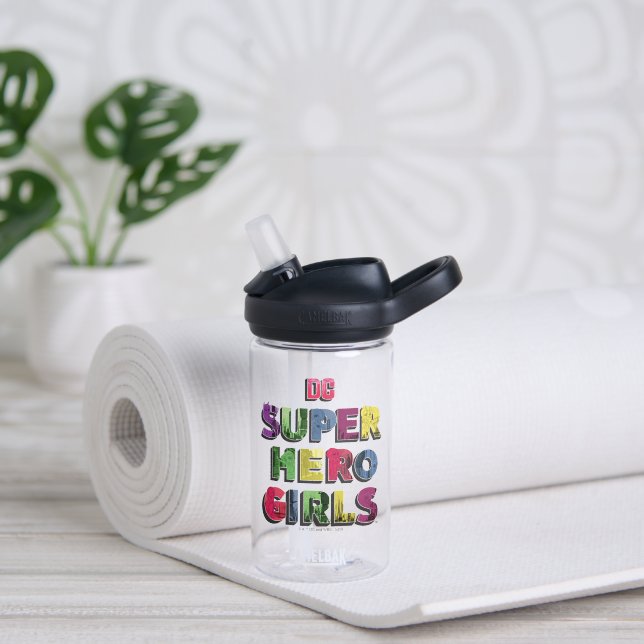 DC Super Hero Girls City Lettering Water Bottle (Yoga)