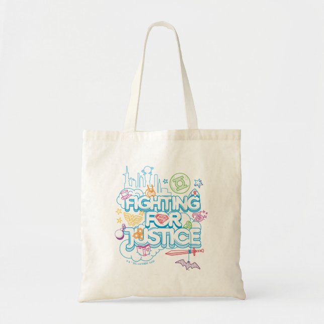DC Super Hero Girls Fighting For Justice Tote Bag (Front)
