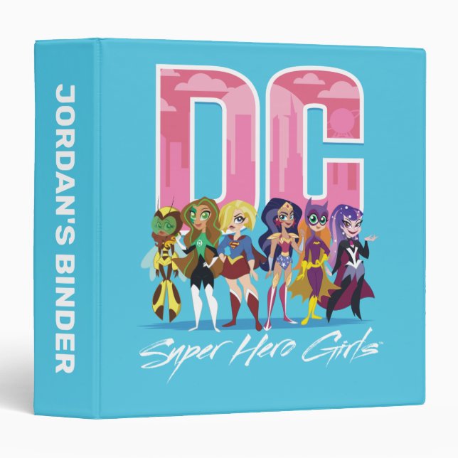 DC Super Hero Girls Lineup Binder (Front/Spine)