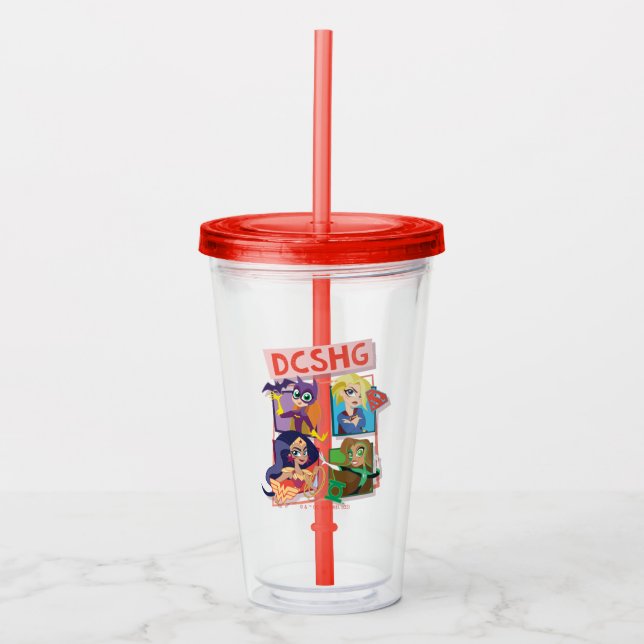 DC Super Hero Girls Quartet Acrylic Tumbler (Front)