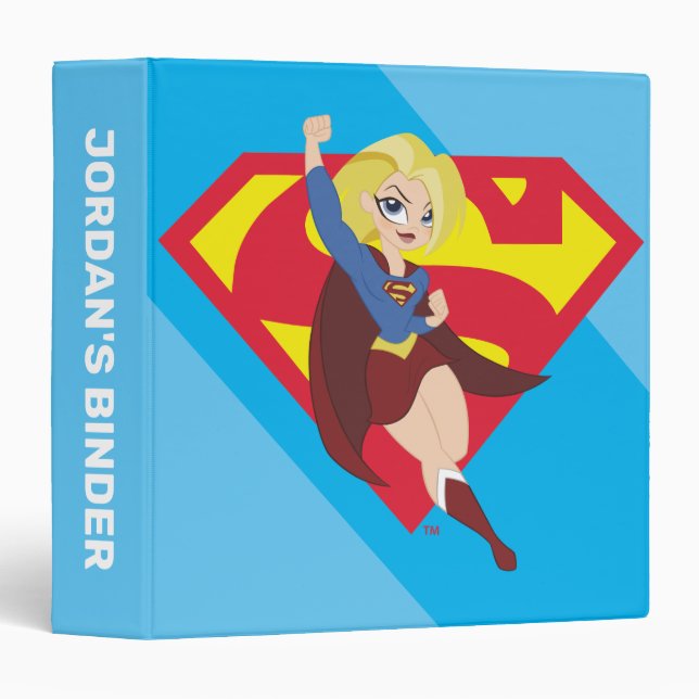 DC Super Hero Girls Supergirl Binder (Front/Spine)