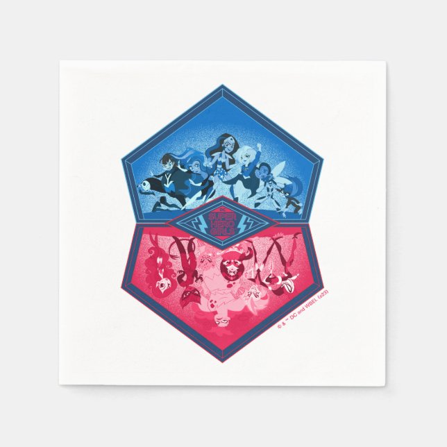 DC Super Hero Girls Teamwork Battle Napkin (Front)