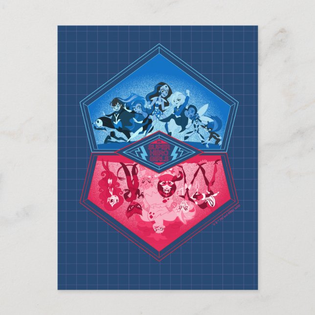 DC Super Hero Girls Teamwork Battle Postcard (Front)