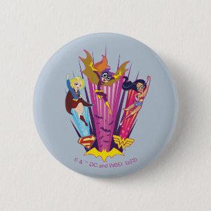 DC Super Hero Girls Trio 2 Inch Round Button