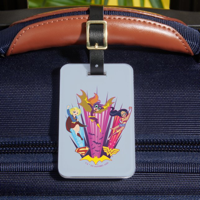 DC Super Hero Girls Trio Luggage Tag (Front Insitu 2)