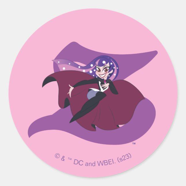 DC Super Hero Girls Zatanna Classic Round Sticker (Front)