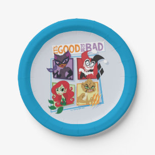 DC Super Villain Girls It's Good To Be Bad Paper Plate