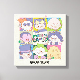 DC Super-Villain Menace To Society Club Graphic Canvas Print