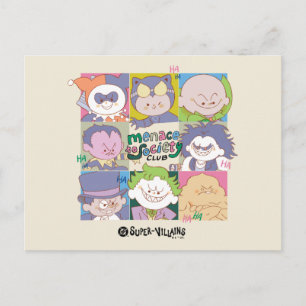 DC Super-Villain Menace To Society Club Graphic Postcard