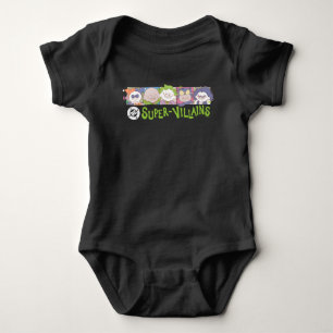 DC Super-Villains Cartoon Lineup Baby Bodysuit