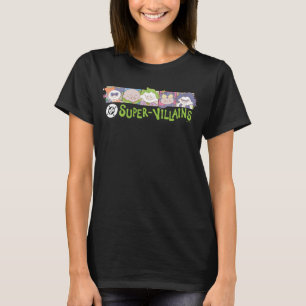 DC Super-Villains Cartoon Lineup T-Shirt