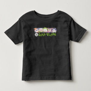 DC Super-Villains Cartoon Lineup Toddler T-shirt