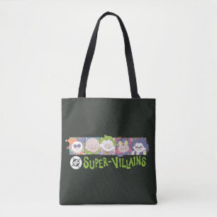 DC Super-Villains Cartoon Lineup Tote Bag