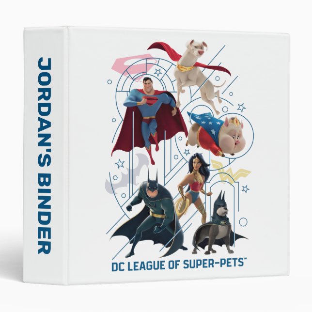DC Trinity Heroes & Super-Pets Binder (Front/Spine)