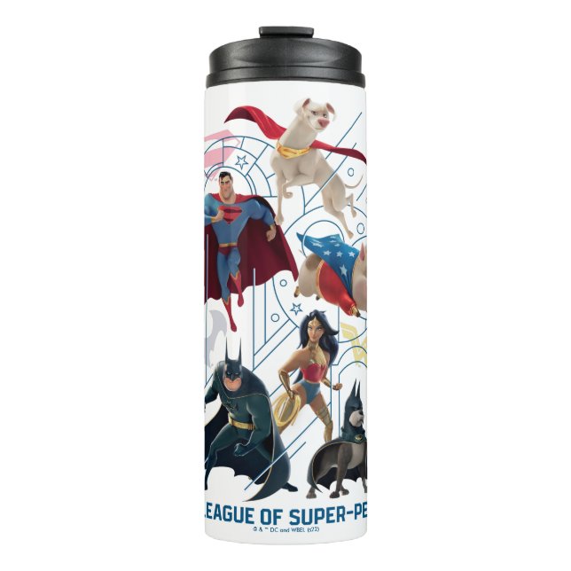 DC Trinity Heroes & Super-Pets Thermal Tumbler (Front)