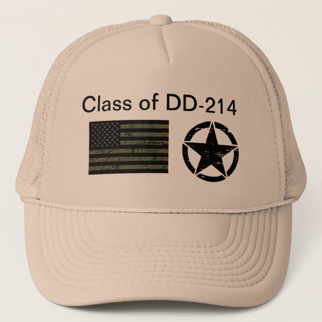 DD214 TRUCKER HAT (Front)